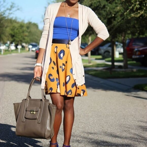 3.1 Phillip Lim For Target SkirtsWomen's Leopard Print A-Line Mini Skirt - Picture 6 of 9